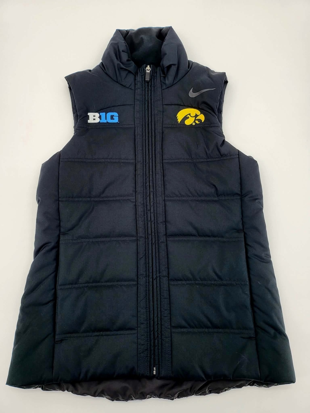 Nike Black Vest with Yellow Iowa and Blue B1G Accents